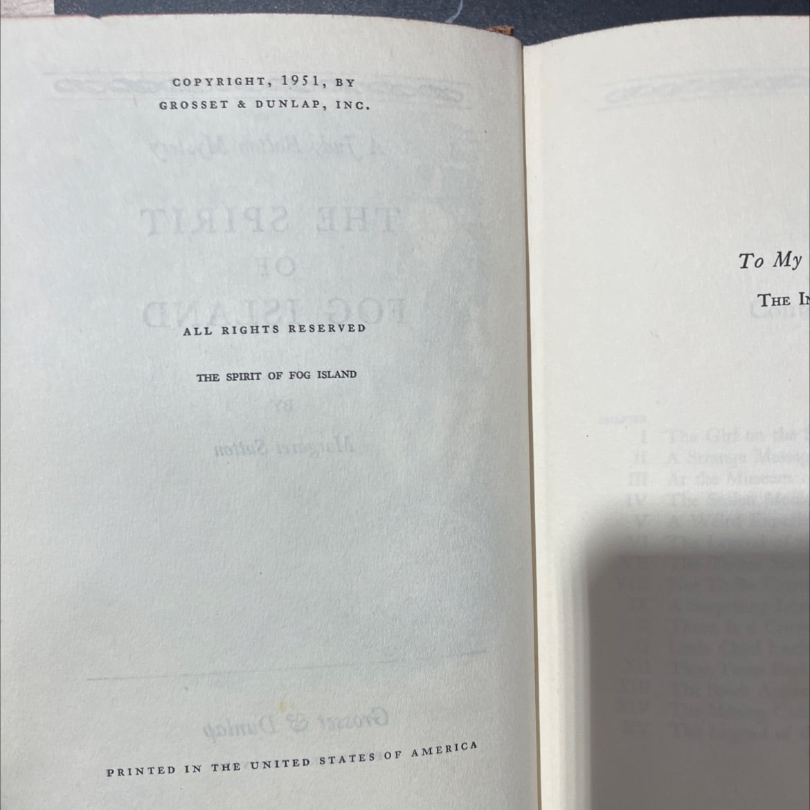 the spirit of fog island book, by Margaret Sutton, 1951 Hardcover image 3