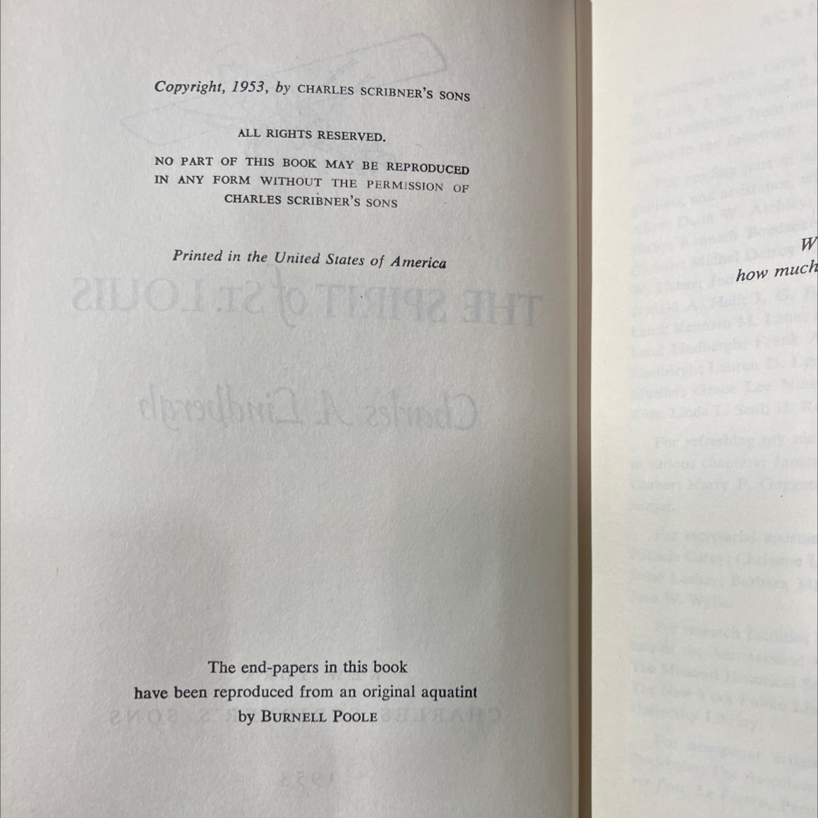 the spirit of st. louis book, by charles a. lindbergh, 1953 Hardcover image 3