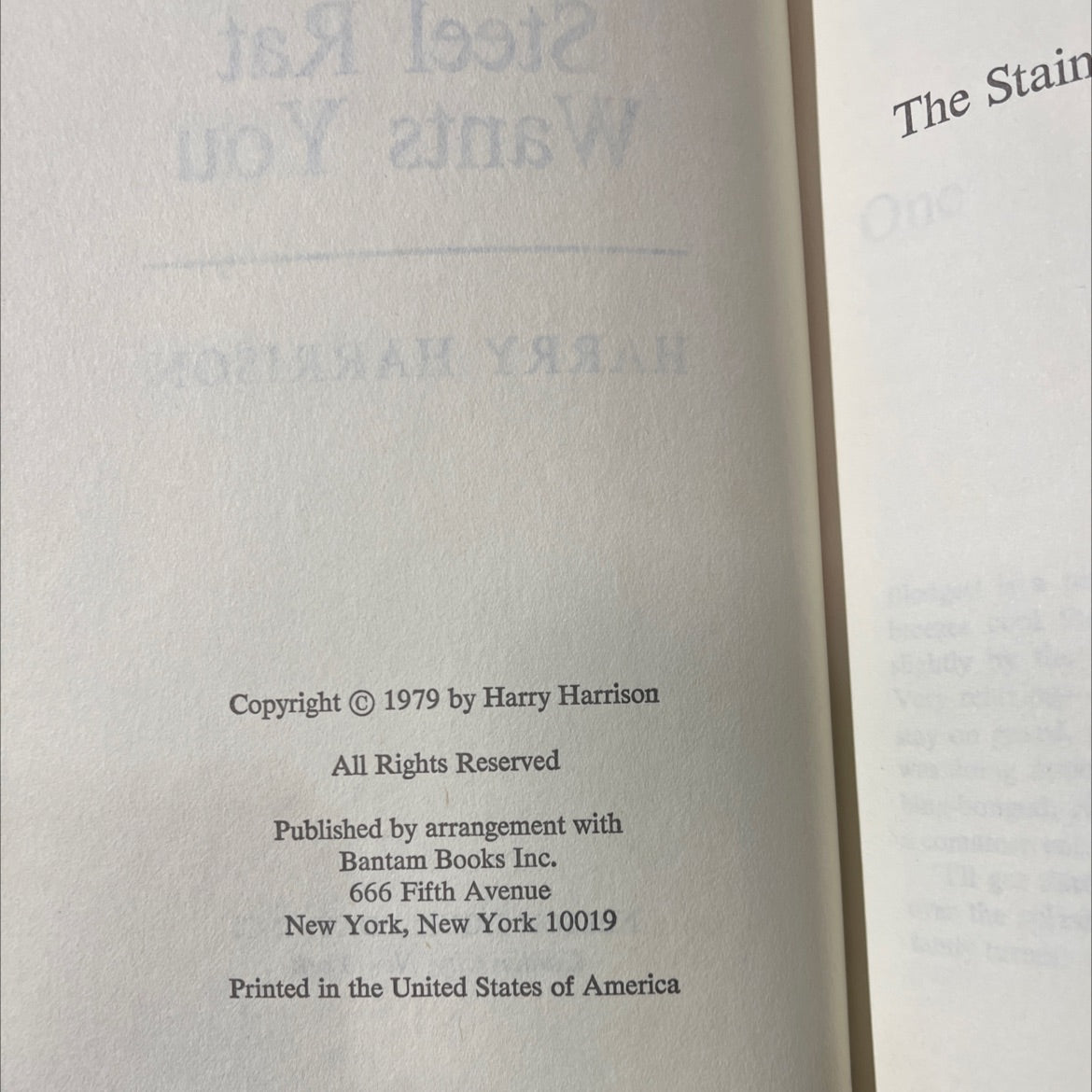 the stainless steel rat wants you book, by harry harrison, 1979 Hardcover image 3