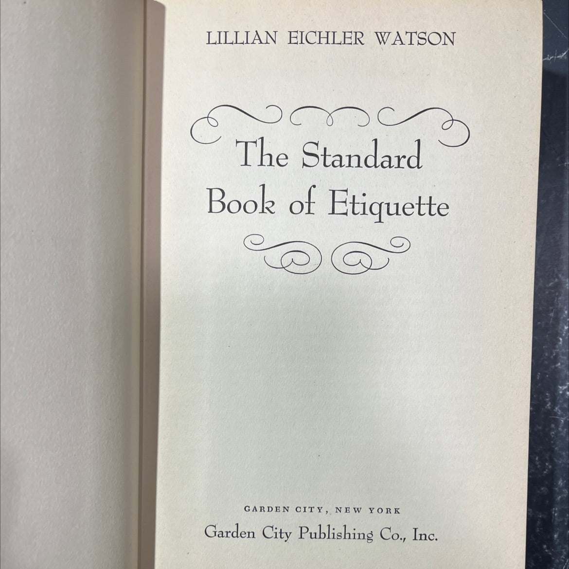 the standard book of etiquette book, by lillian eichler watson, 1948 Hardcover image 2