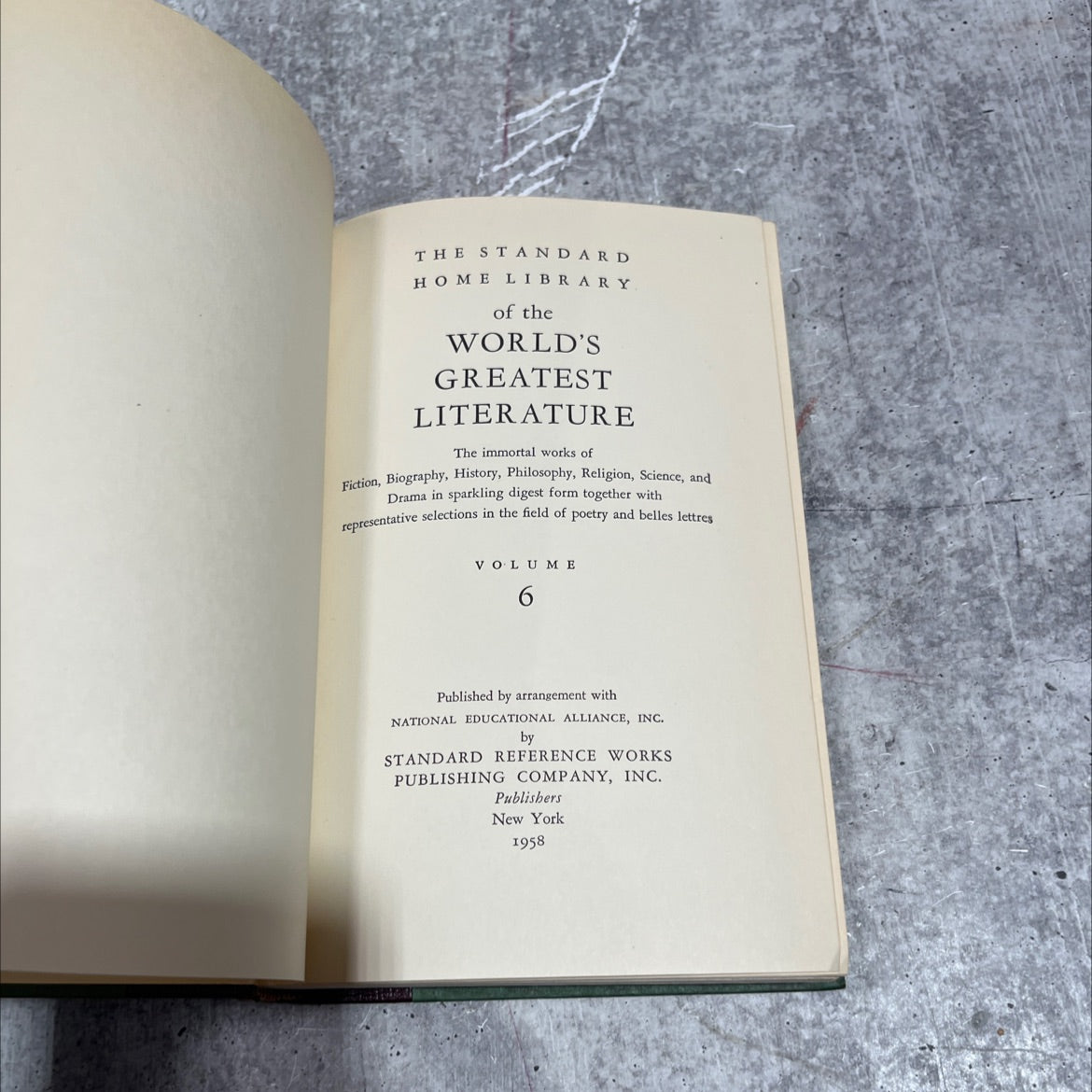 the standard home library of the world's greatest literature book, by various, 1958 Hardcover image 2