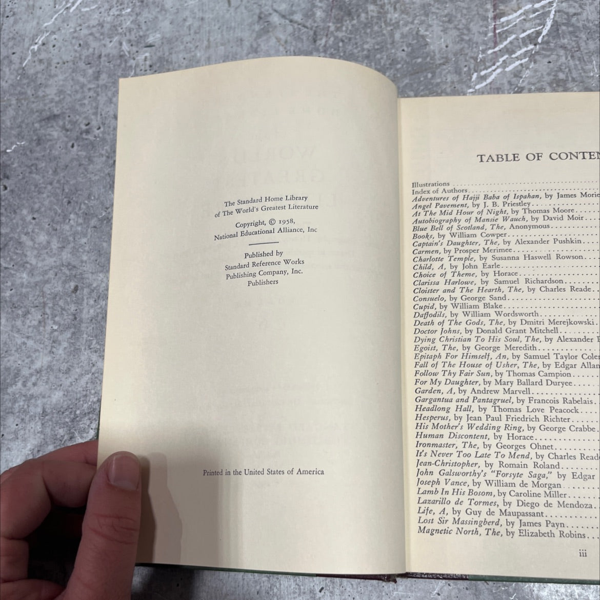 the standard home library of the world's greatest literature book, by various, 1958 Hardcover image 3
