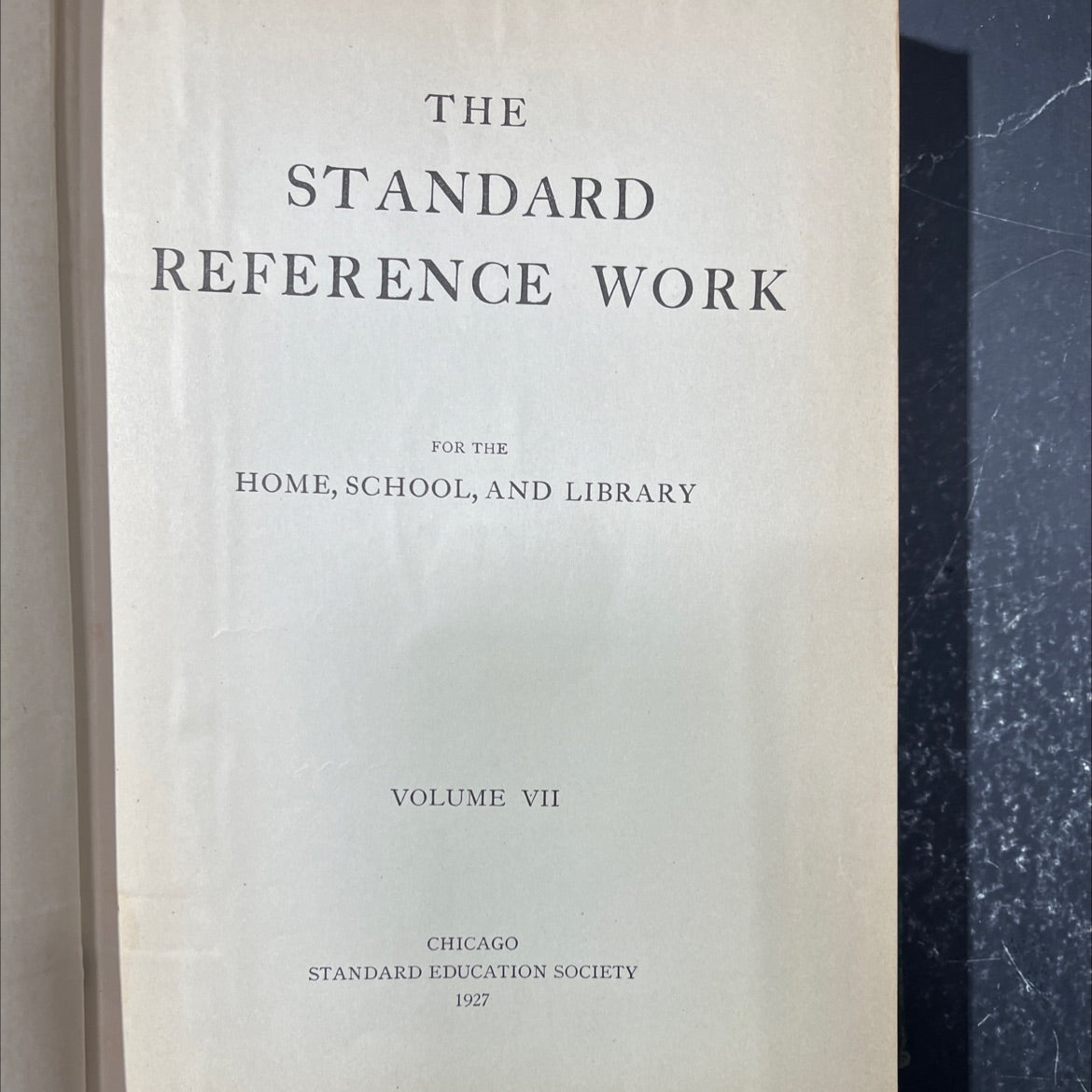 the standard reference work for the home, school, and library volume vii book, by unknown, 1927 Hardcover image 2