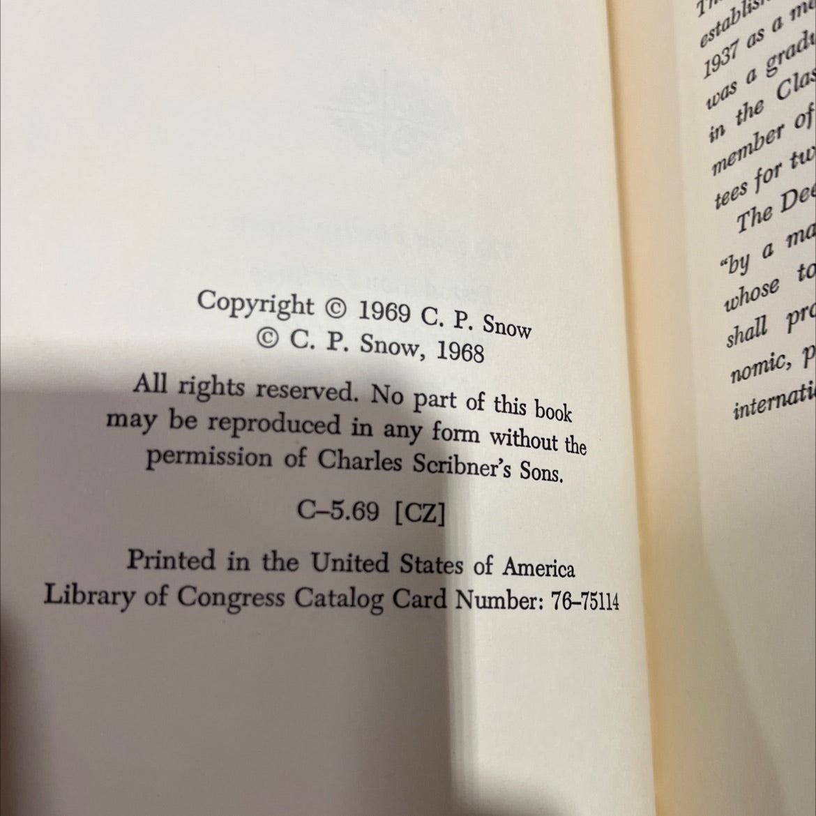 the state of siege book, by c. p. snow, 1969 Hardcover image 3