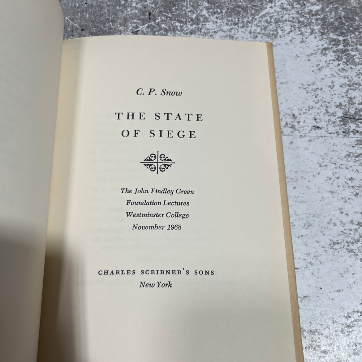 the state of siege book, by c. p. snow, 1969 Hardcover image 2
