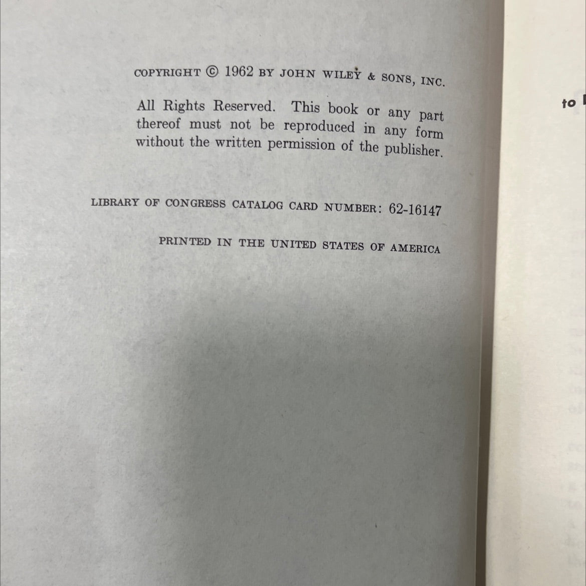 the statistical method in business book, by unknown, 1962 Hardcover image 3