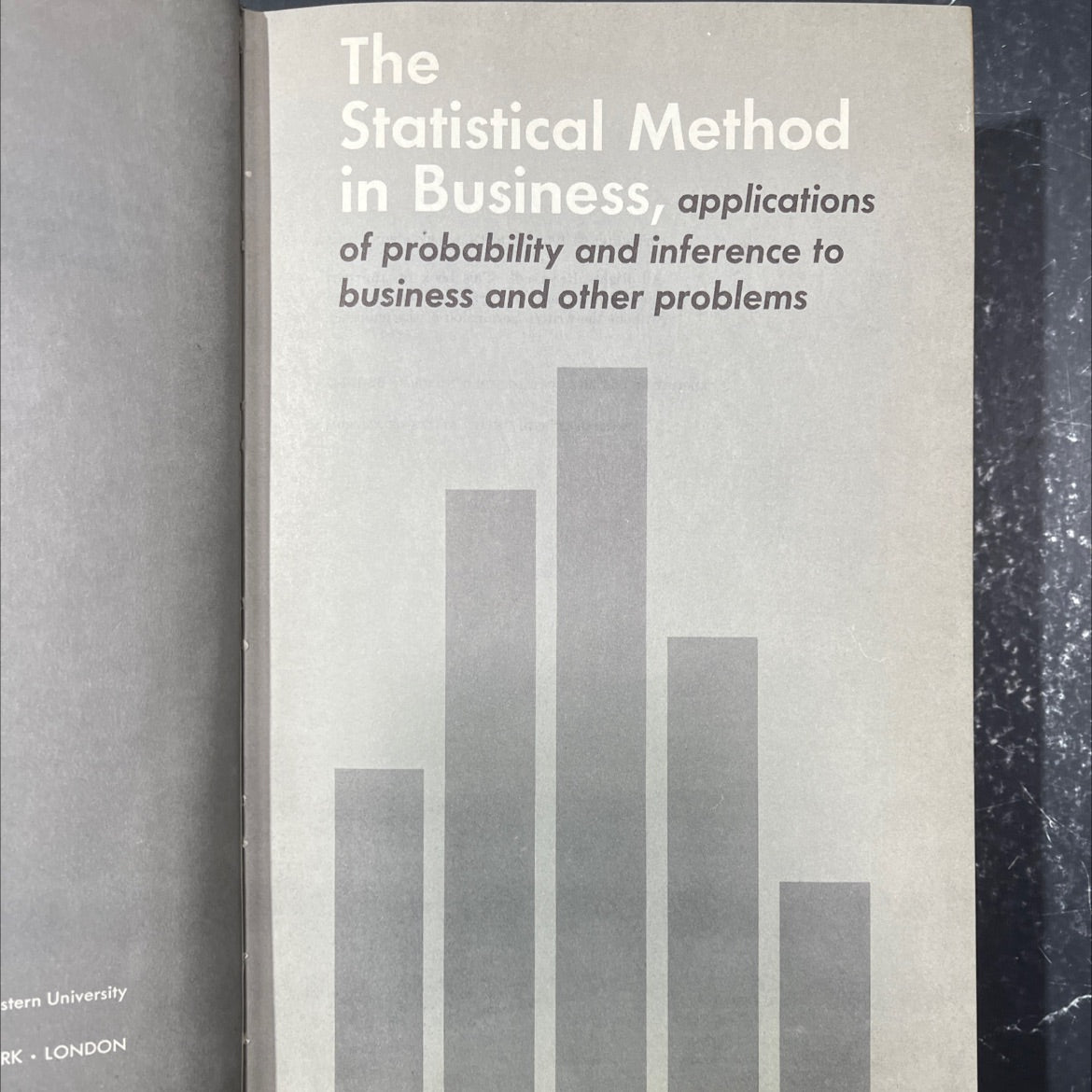 the statistical method in business book, by unknown, 1962 Hardcover image 2