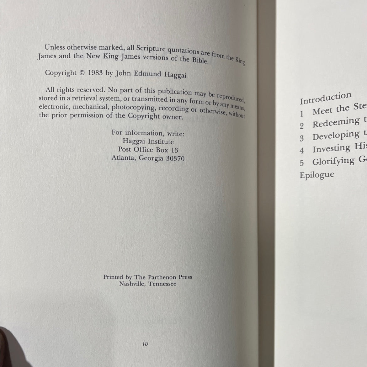 the steward a statement on stewardship as expressed through the life of guy w. rutland, jr. book, by john haggai, 1983 image 3