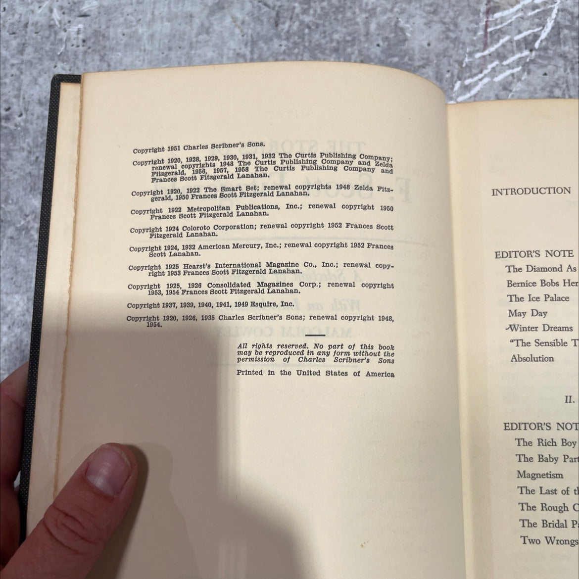the stories of f. scott fitzgerald book, by f. scott fitzgerald, 1958 Hardcover image 3
