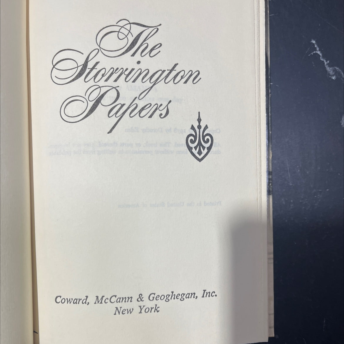 the storrington papers book, by dorothy eden, 1978 Hardcover image 2
