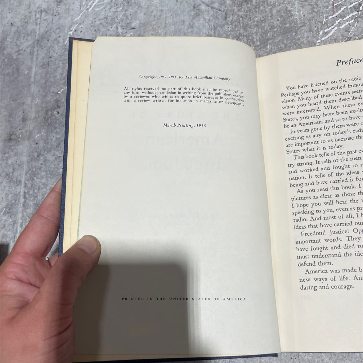 the story of american freedom book, by Edna McGuire, 1955 Hardcover image 3