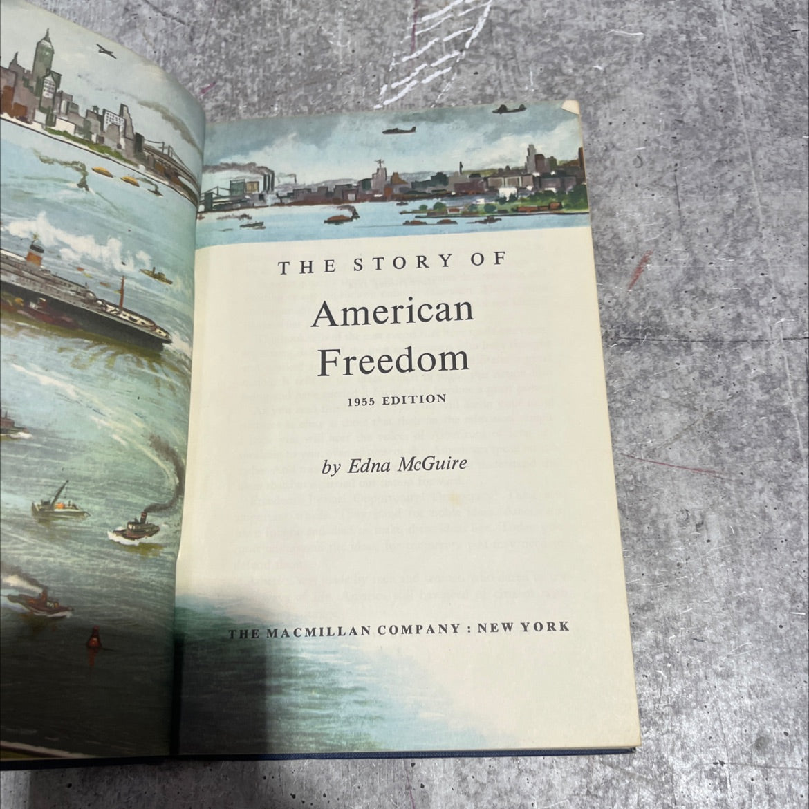 the story of american freedom book, by Edna McGuire, 1955 Hardcover image 2