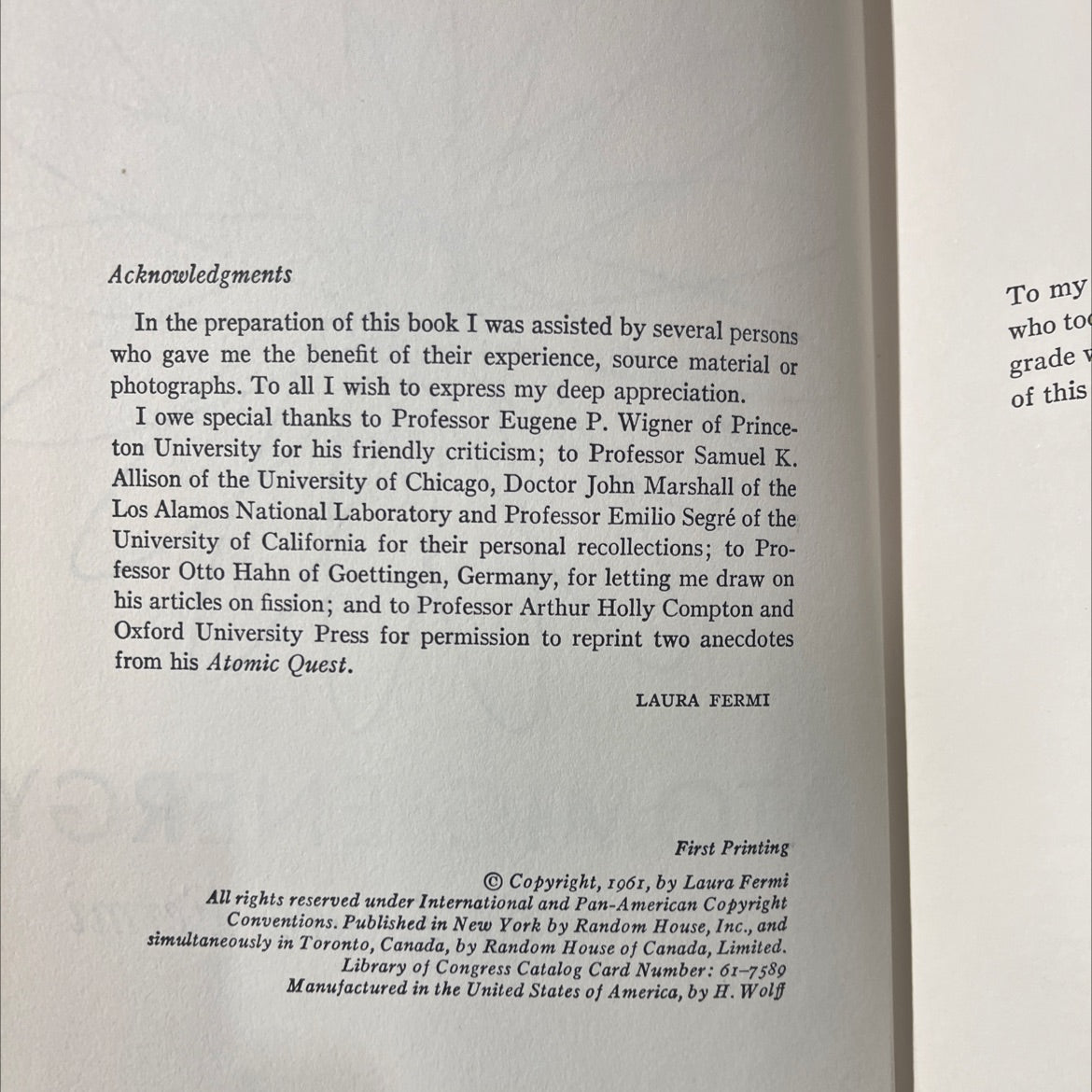 the story of atomic energy book, by Laura Fermi, 1961 Hardcover image 3