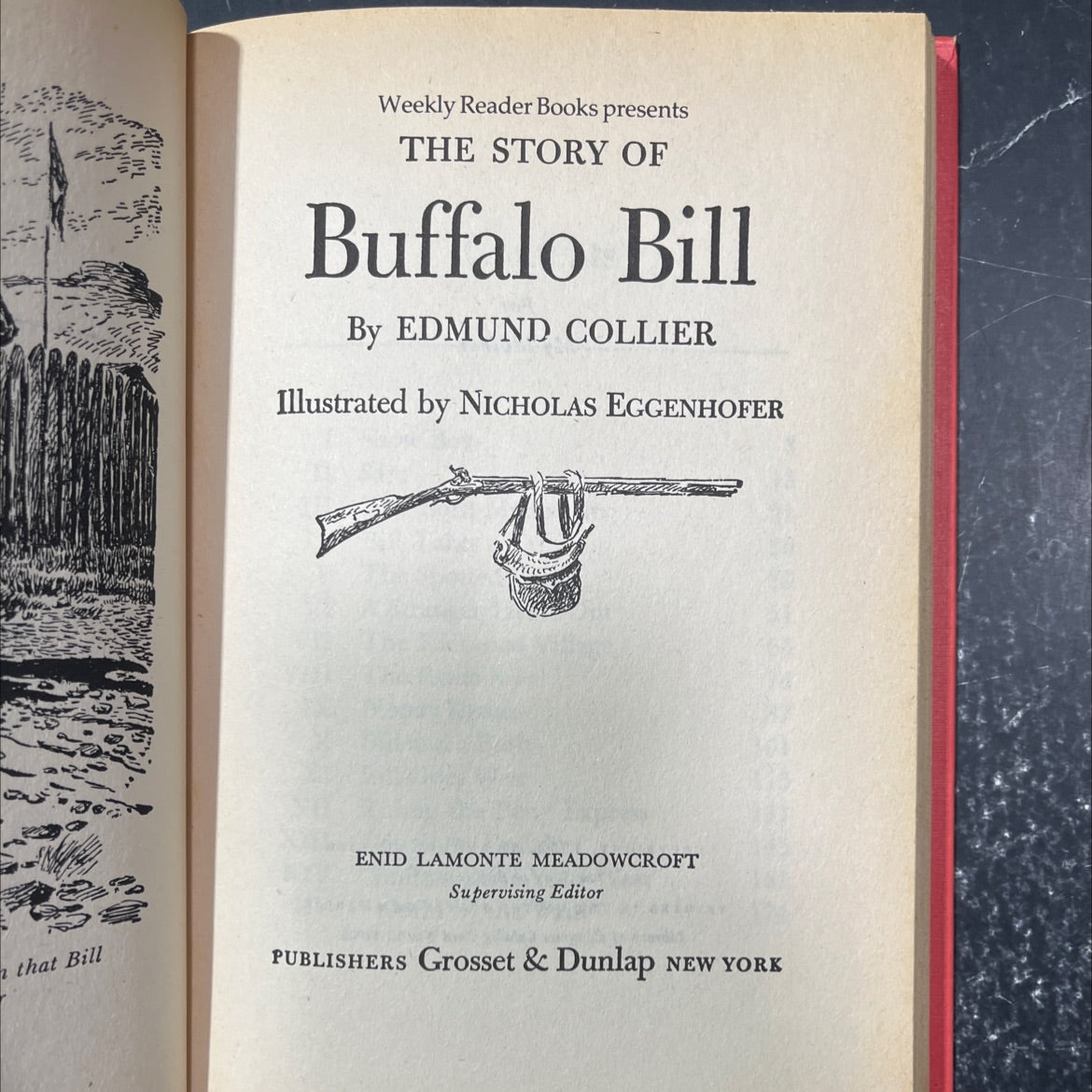 the story of buffalo bill book, by edmund collier, 1952 Hardcover image 2
