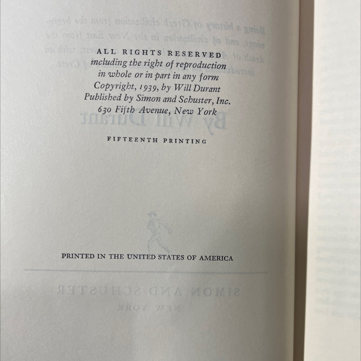 the story of civilization: part ii the life of greece book, by Will Durant, 1939 Hardcover image 3