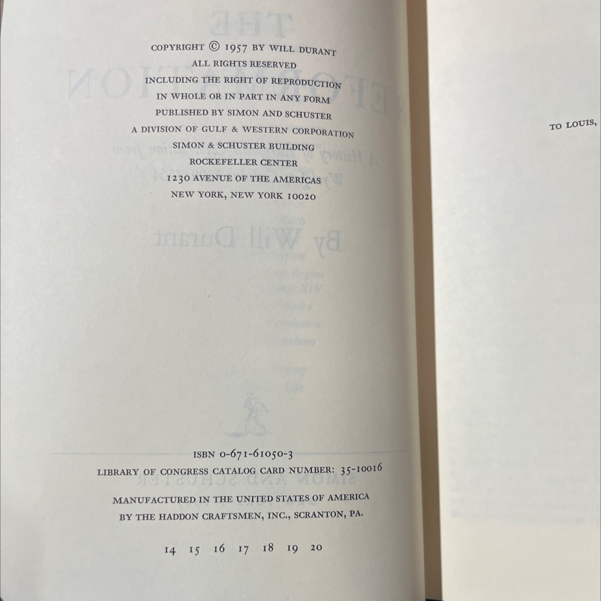 the story of civilization: part vi the reformation book, by will durant, 1957 Hardcover image 3