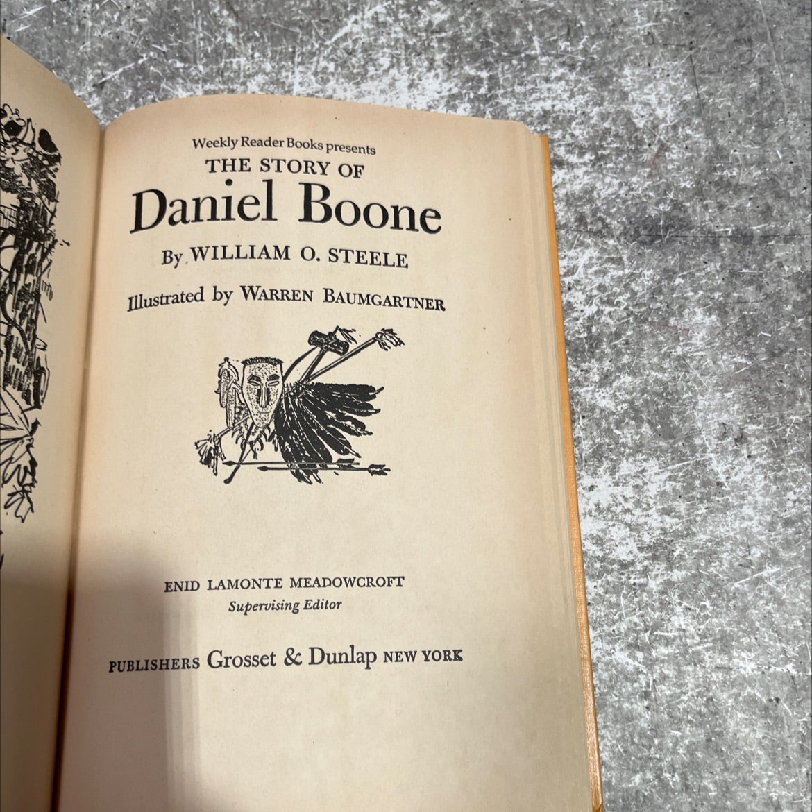 the story of daniel boone book, by william o. steele, 1953 Hardcover image 2