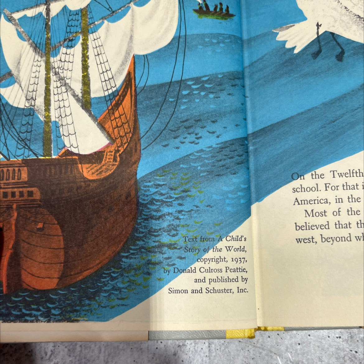 the story of early america book, by donald culross peattie, 1937 Hardcover image 3