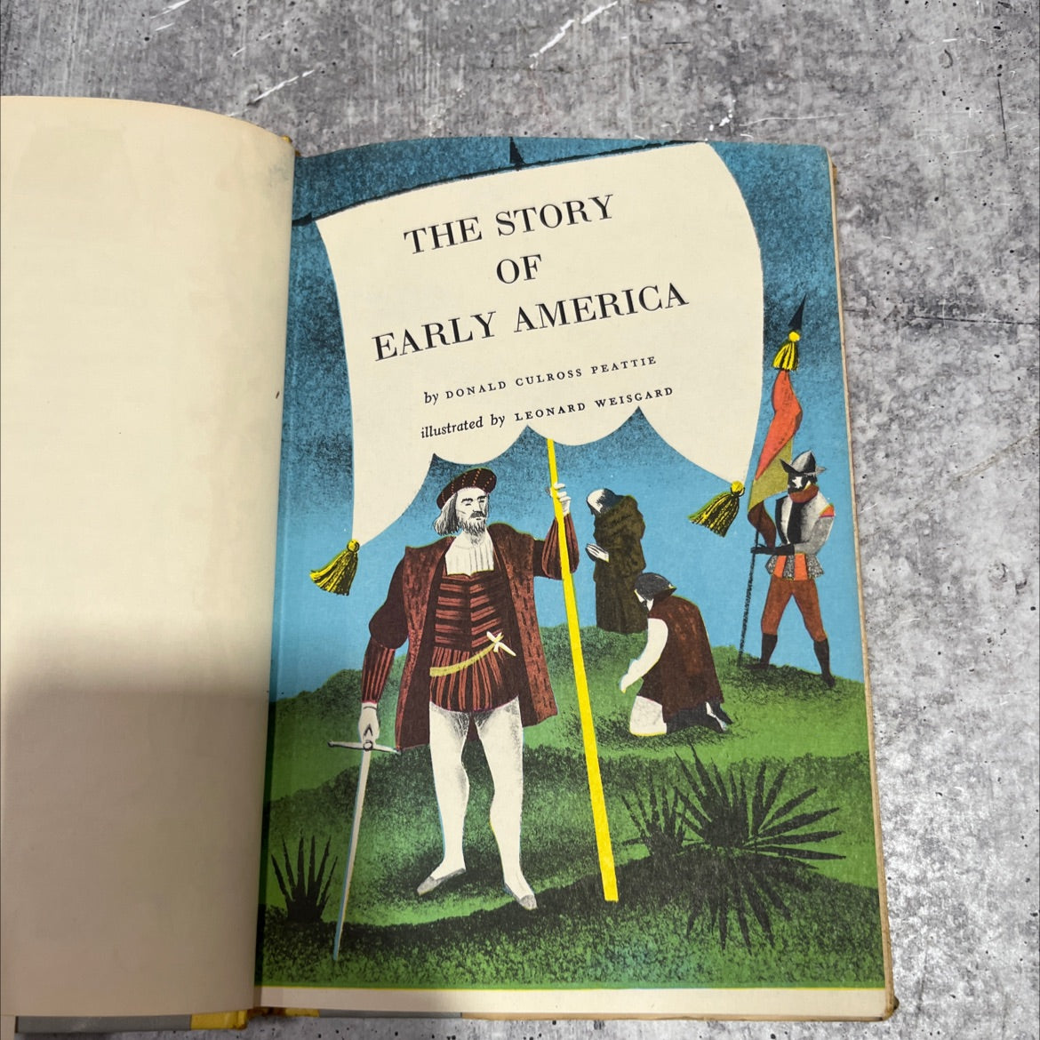 the story of early america book, by donald culross peattie, 1937 Hardcover image 2