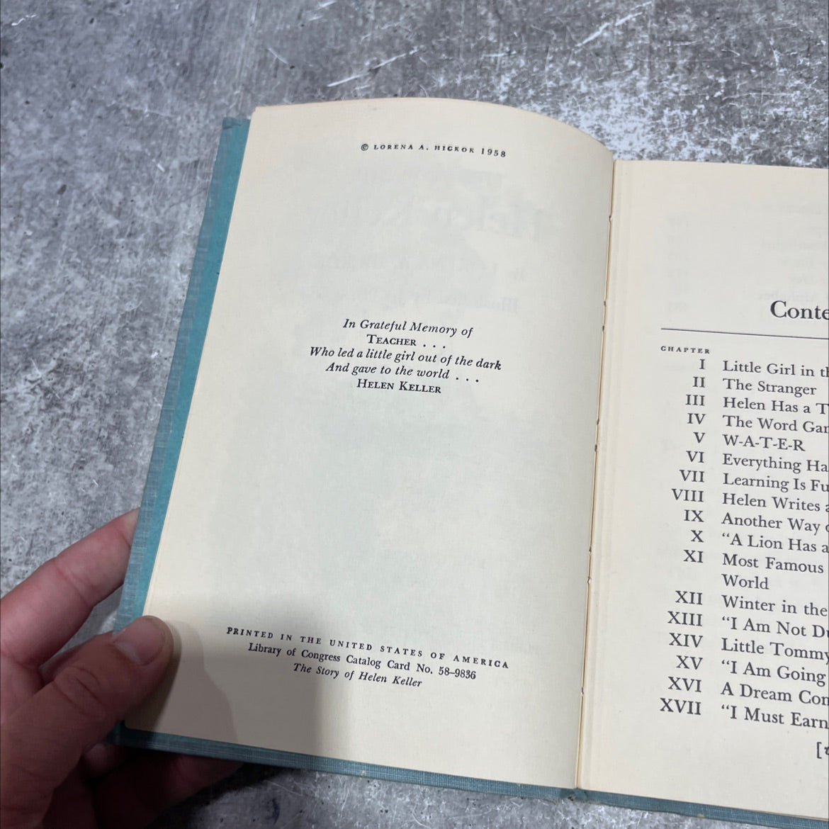 the story of helen keller book, by lorena a. hickok, 1958 Hardcover image 3
