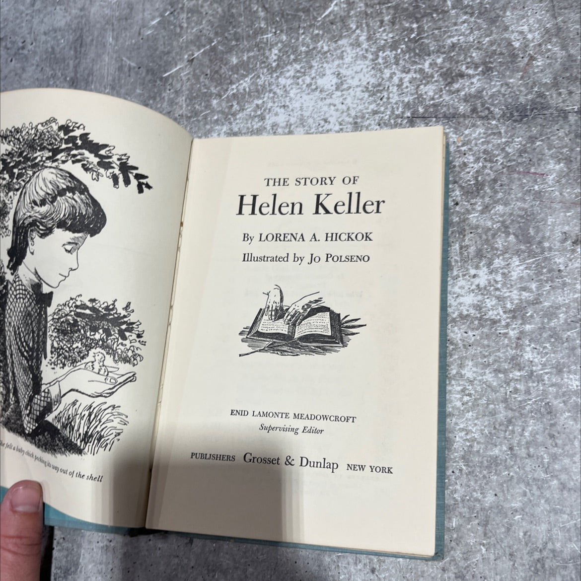the story of helen keller book, by lorena a. hickok, 1958 Hardcover image 2