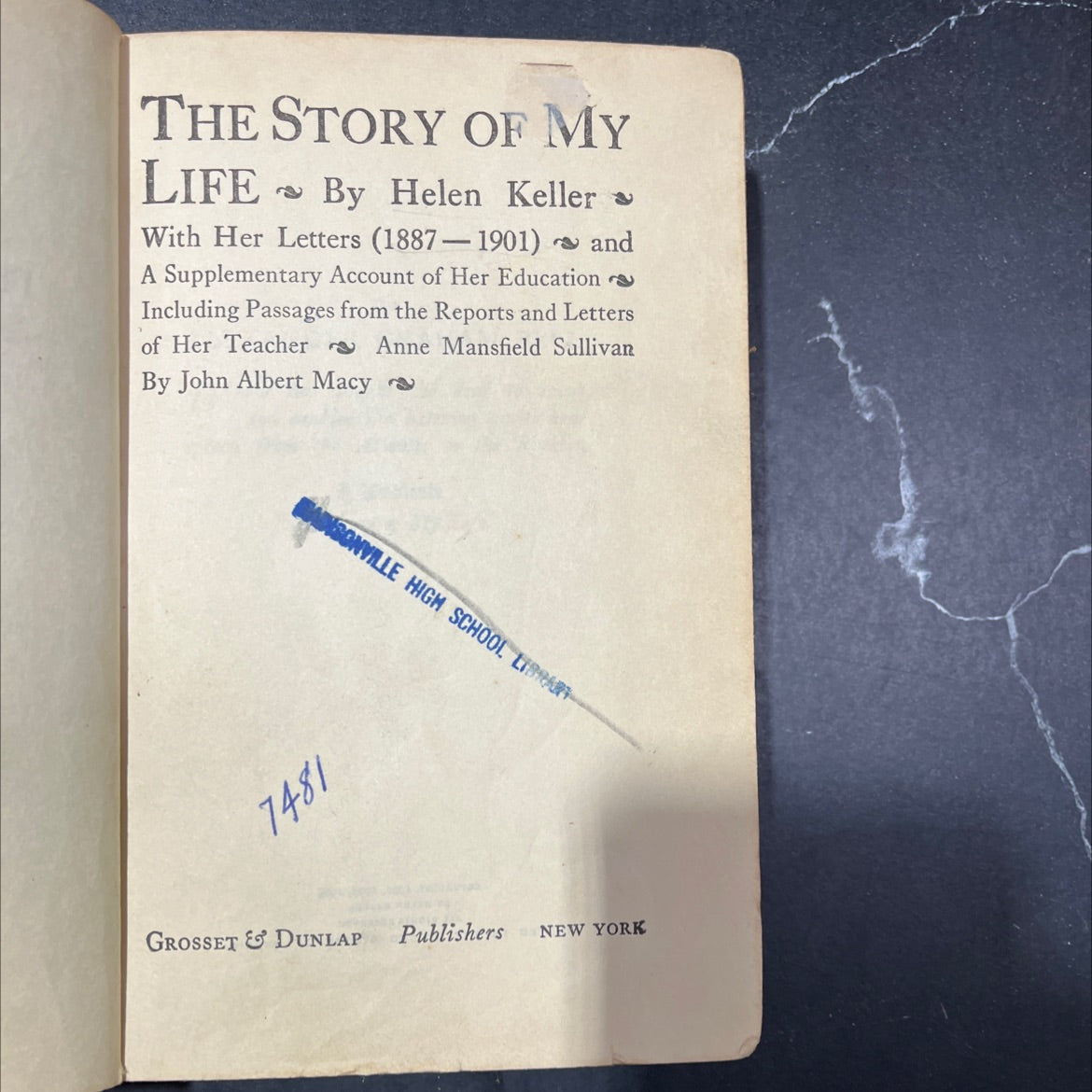 the story of my life 2 book, by helen keller, 1905 Hardcover, Heavily Used image 2