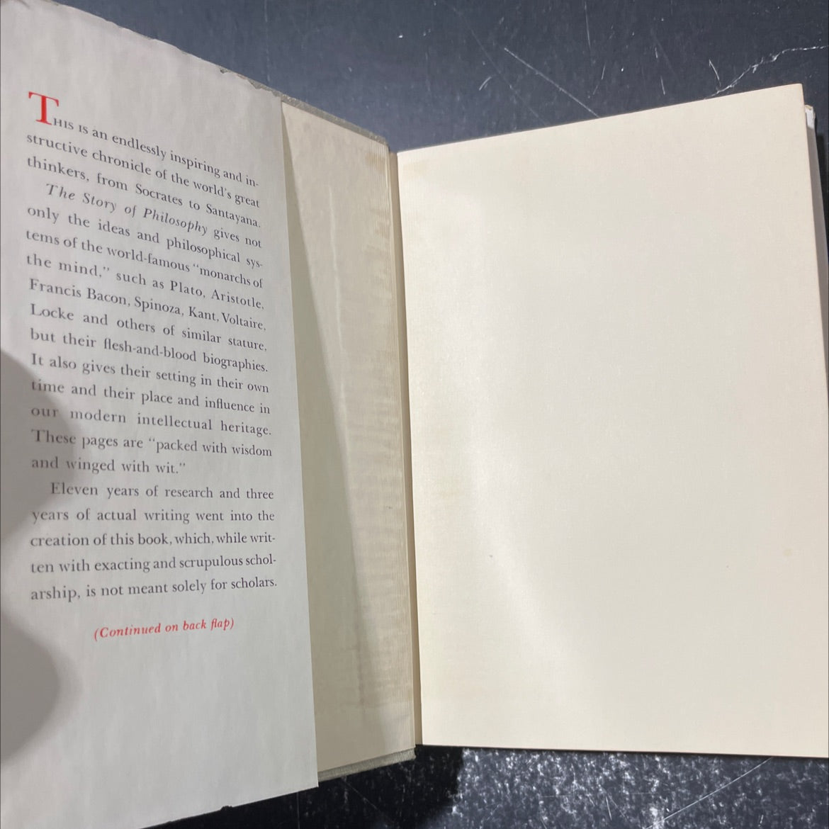 the story of philosophy book, by will durant, 1961 Hardcover image 4