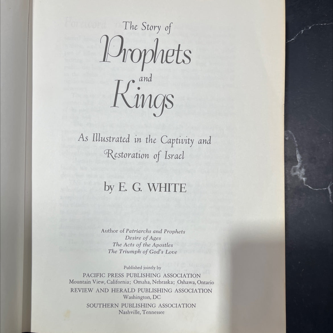 the story of prophets and kings as illustrated in the captivity and restoration of israel book, by e. g. white, 1943 image 2