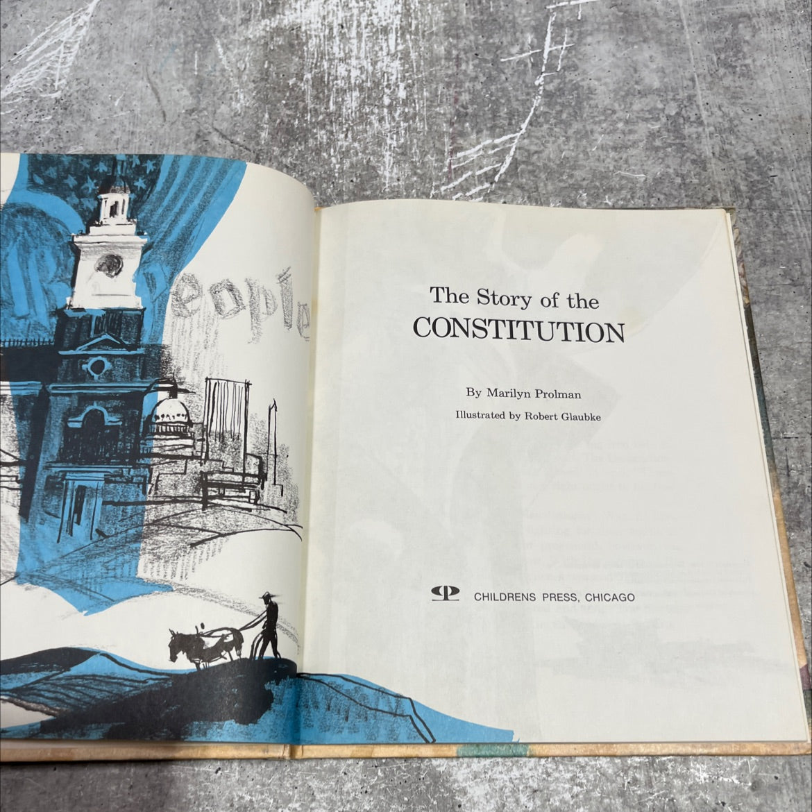 the story of the constitution book, by marilyn prolman, 1969 Hardcover image 2