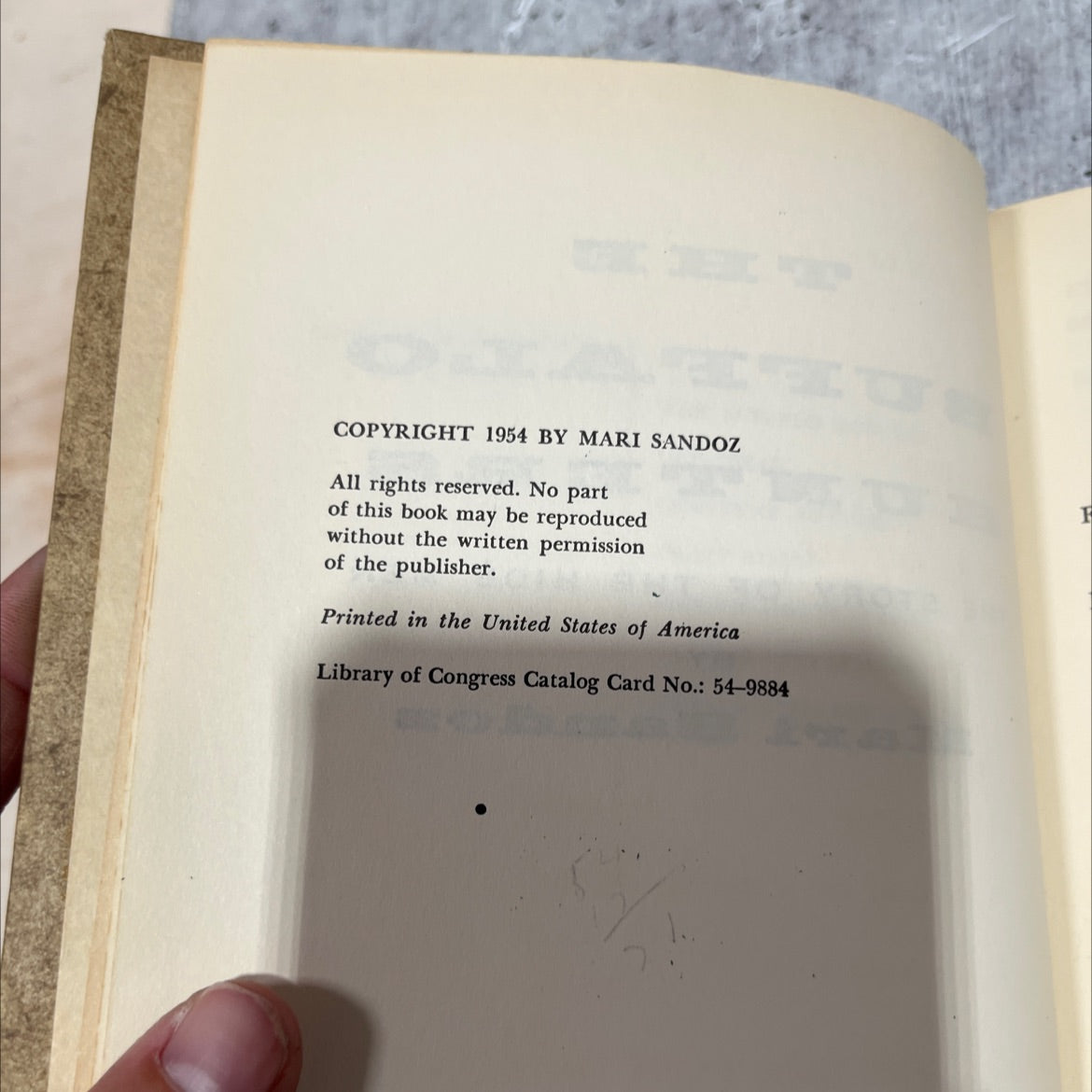the story of the hide men book, by mari sandoz, 1954 Hardcover image 3