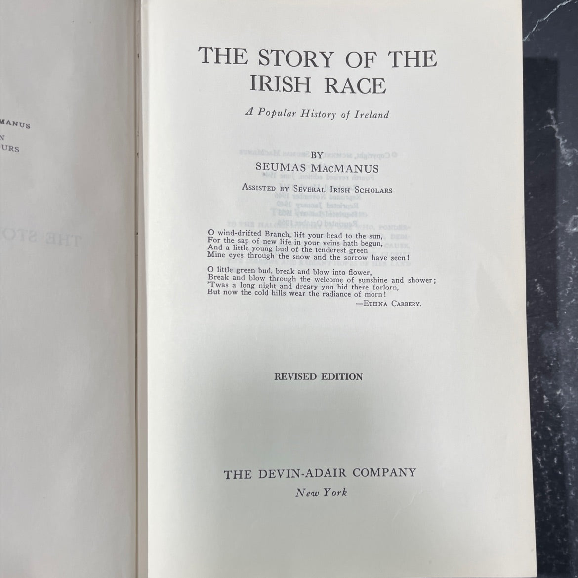 the story of the irish race a popular history of ireland book, by seumas macmanus, 1944 Hardcover image 2