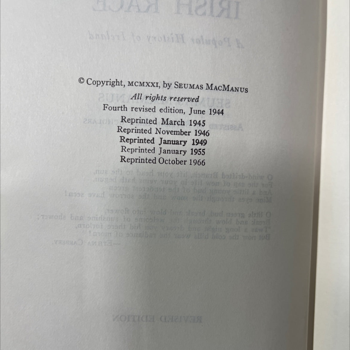 the story of the irish race a popular history of ireland book, by seumas macmanus, 1944 Hardcover image 3
