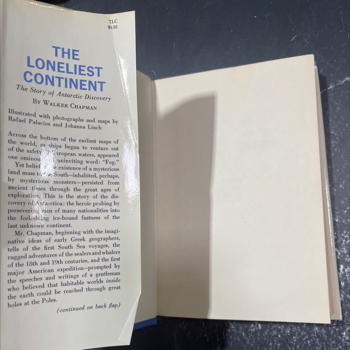 the story of the loneliest continent book, by Walker Chapman, 1964 Hardcover image 4