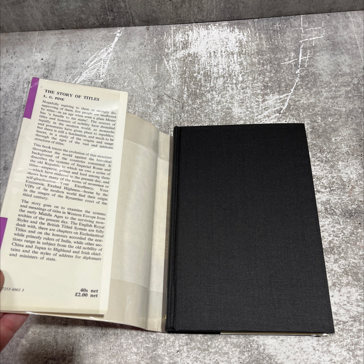 the story of titles book, by l. g. pine, 1969 Hardcover image 4