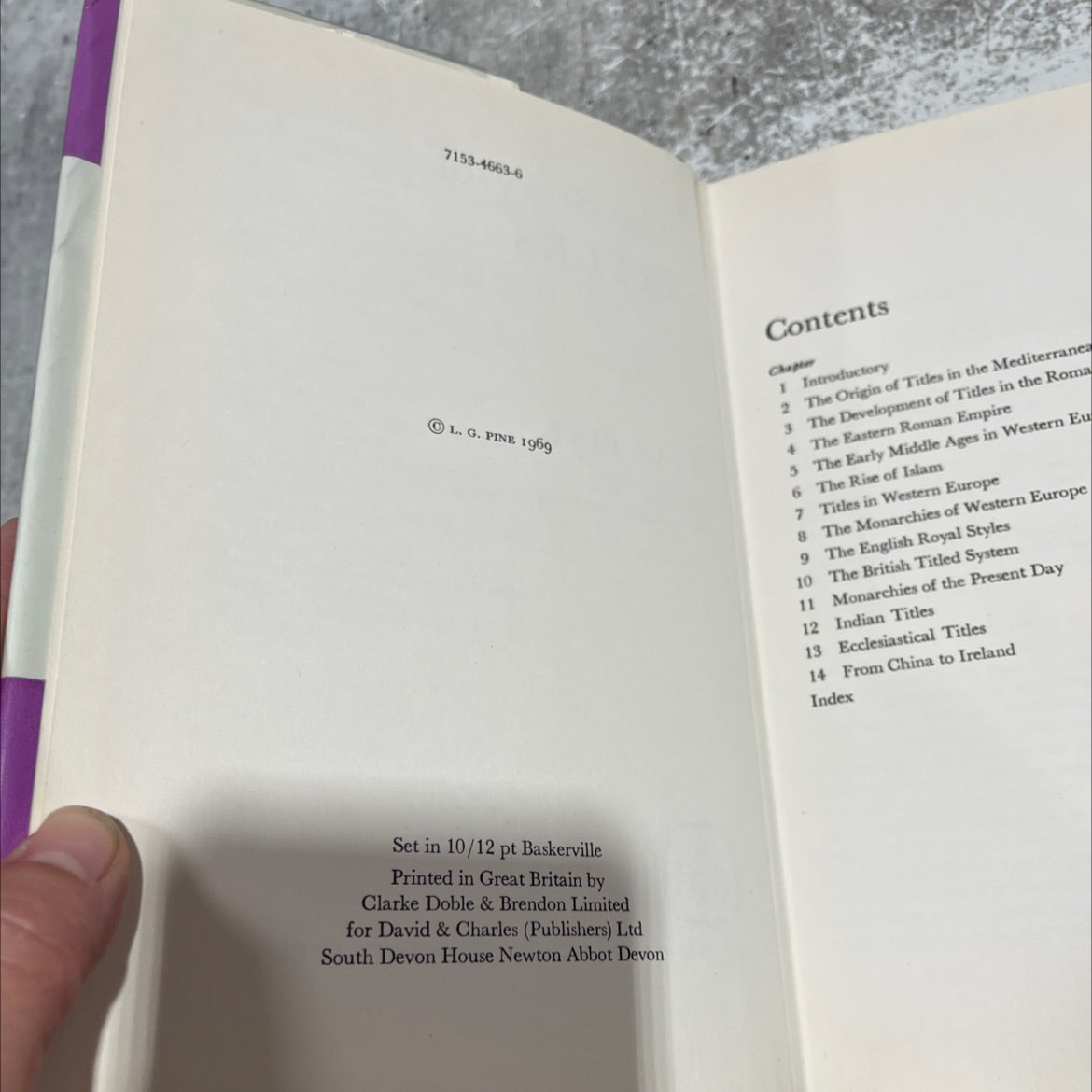 the story of titles book, by l. g. pine, 1969 Hardcover image 3