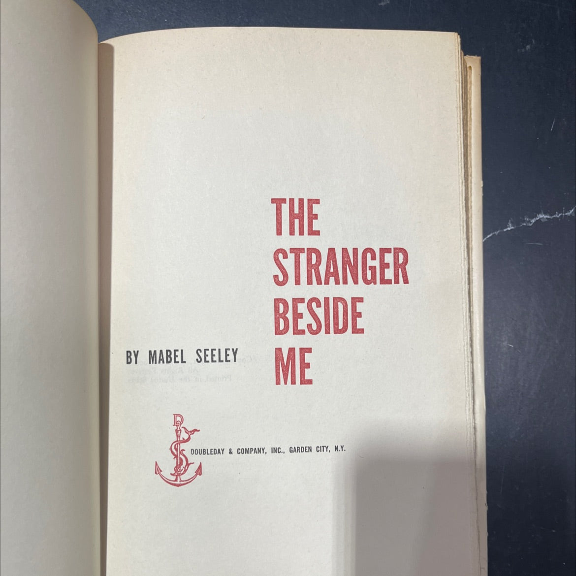 the stranger beside me book, by Mabel Seeley, unknown Hardcover image 2