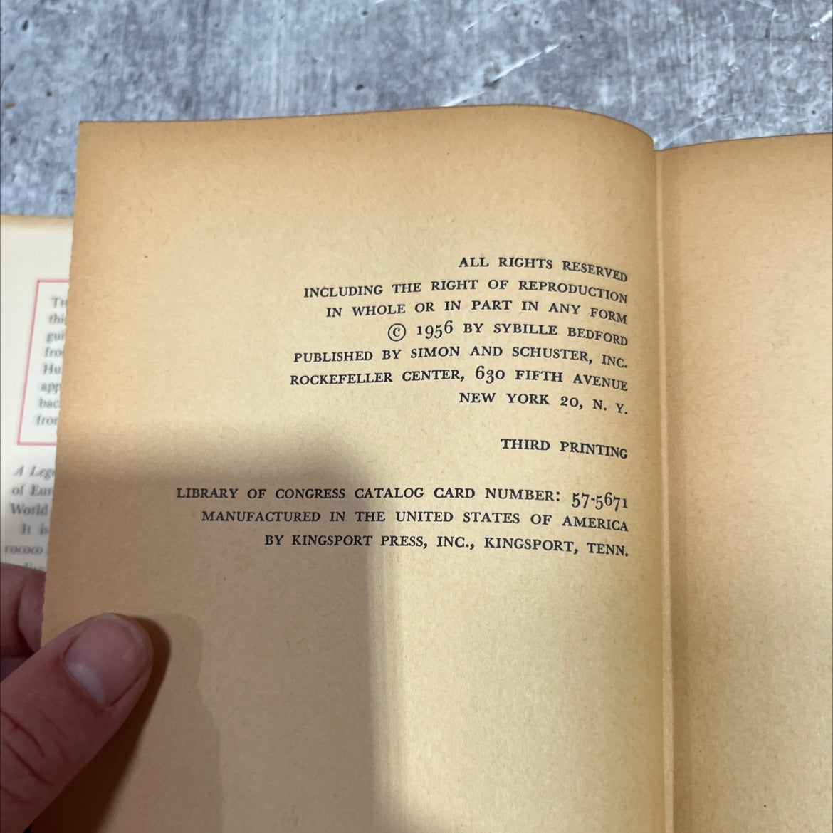 the sudden view a legacy book, by sybille bedford, 1957 Hardcover image 3