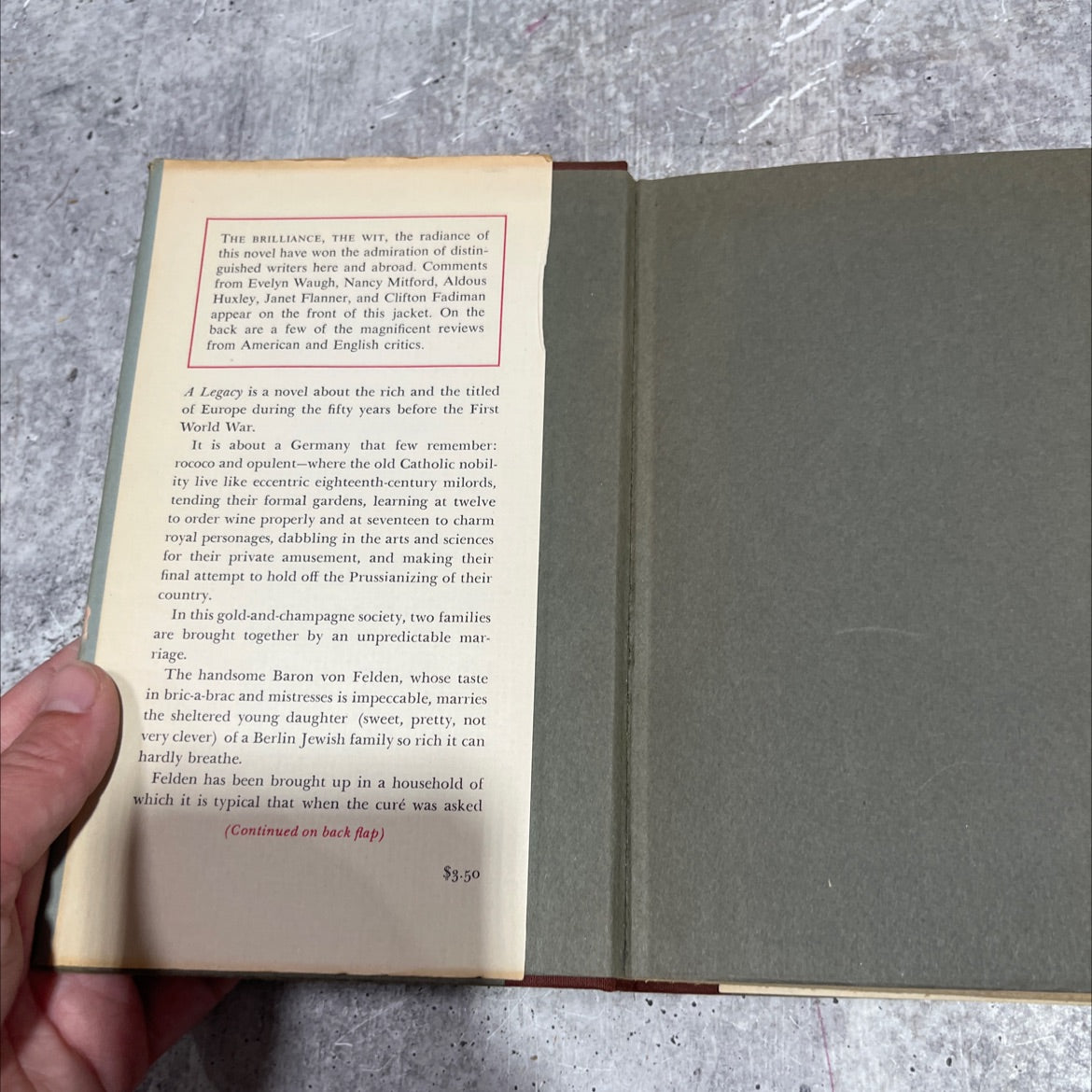 the sudden view a legacy book, by sybille bedford, 1957 Hardcover image 4