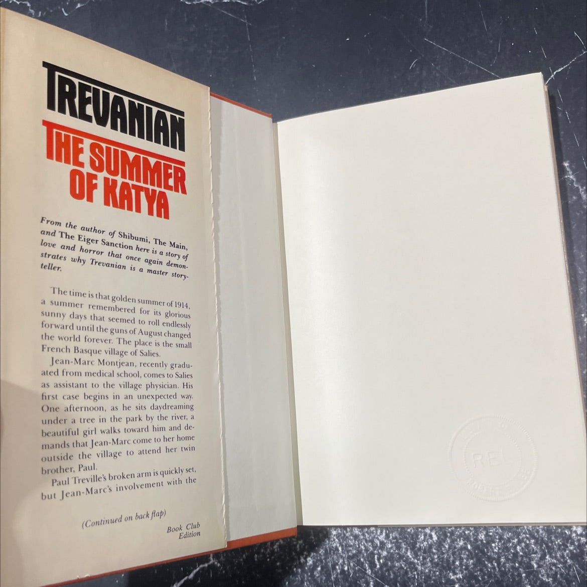the summer of katya book, by trevanian, 1983 Hardcover image 4