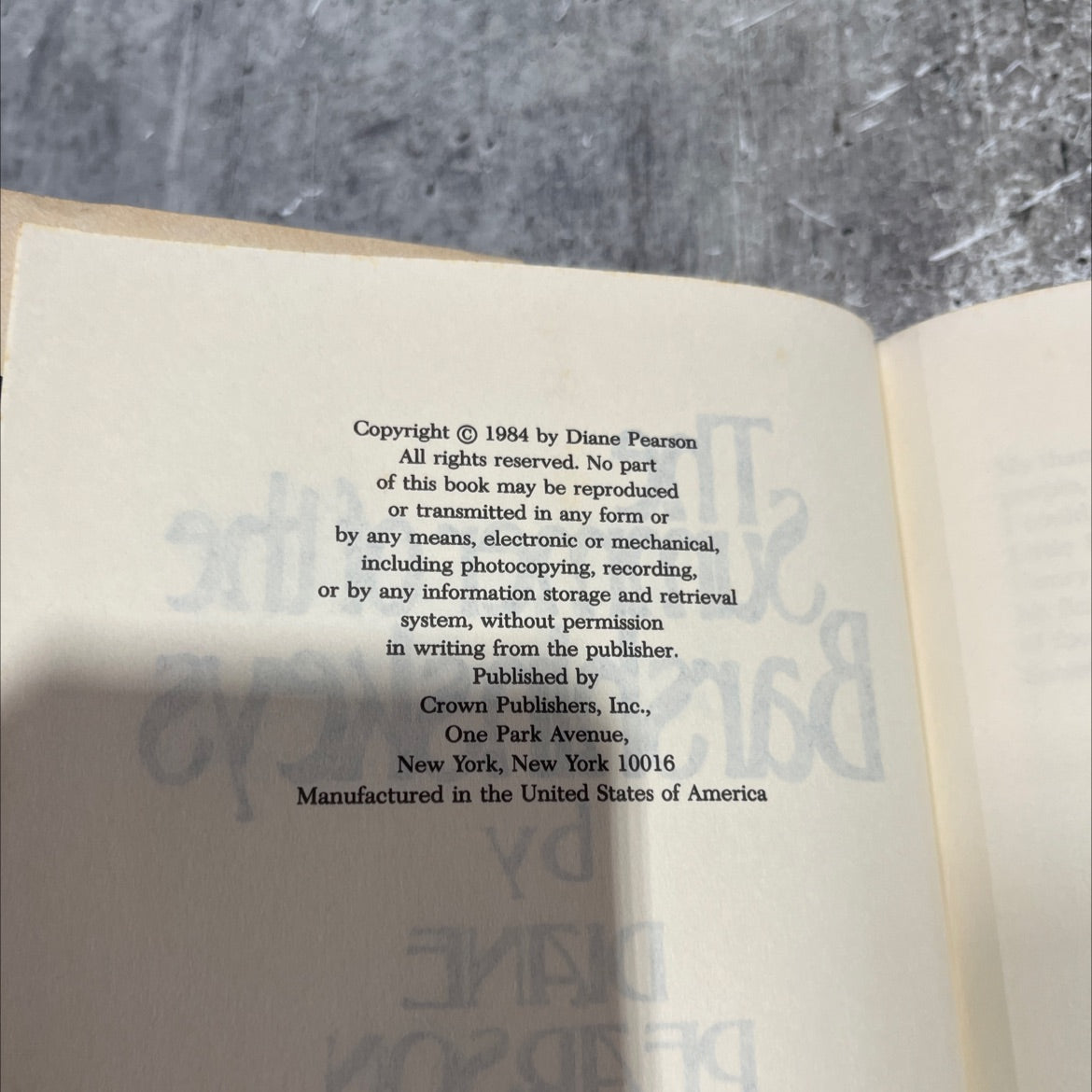the summer of the barshinskeys book, by diane pearson, 1984 Hardcover image 3