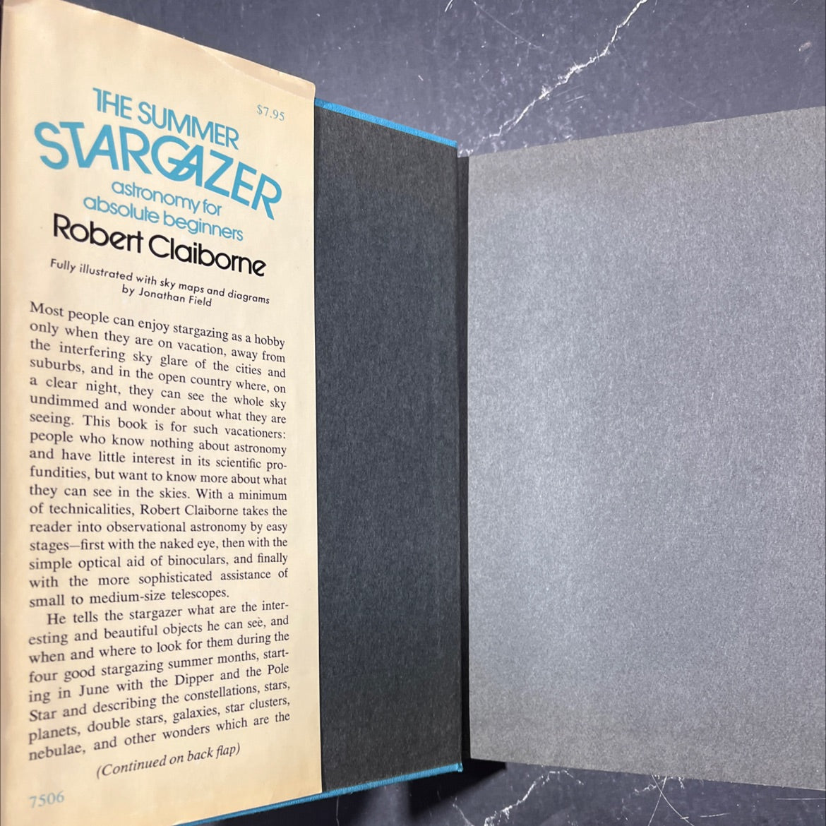 the summer stargazer astronomy for absolute beginners book, by robert claiborne, 1975 Hardcover image 4