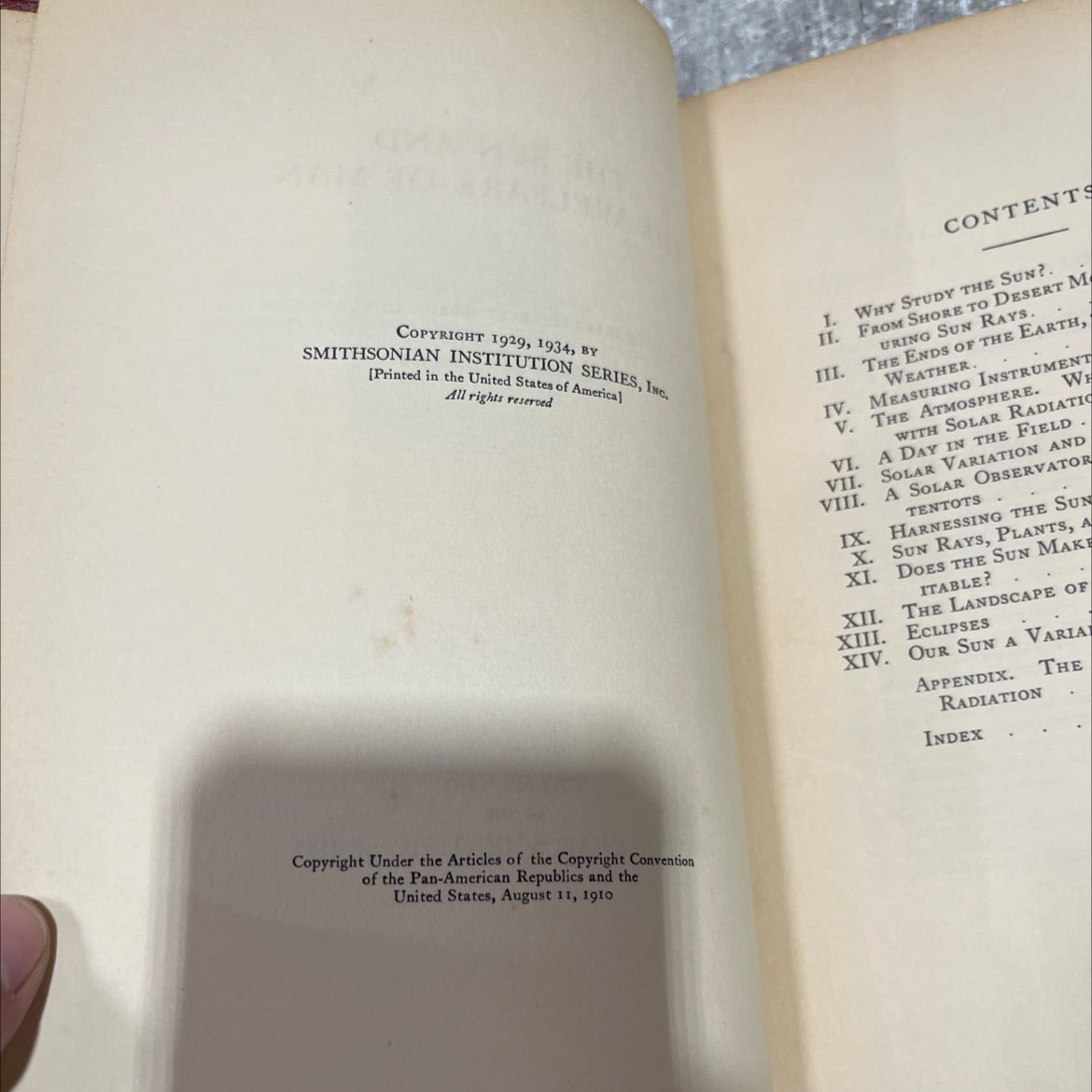 the sun and the welfare of man book, by charles greeley abbot, 1934 Hardcover image 3
