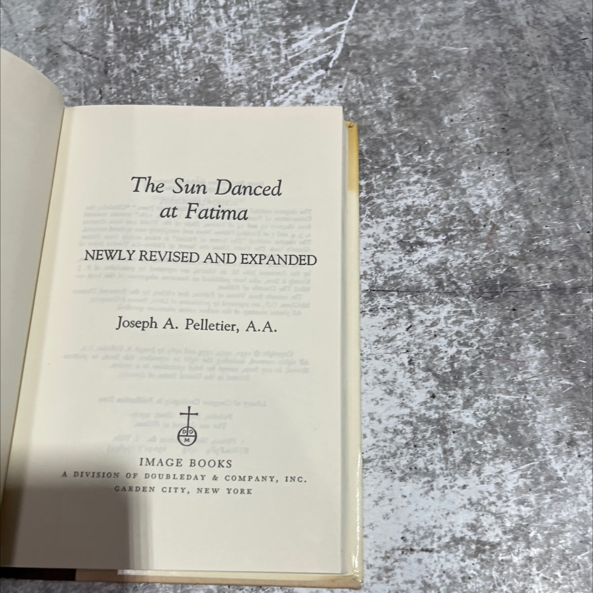 the sun danced at fatima book, by joseph a. pelletier, a.a., 1983 Hardcover image 2