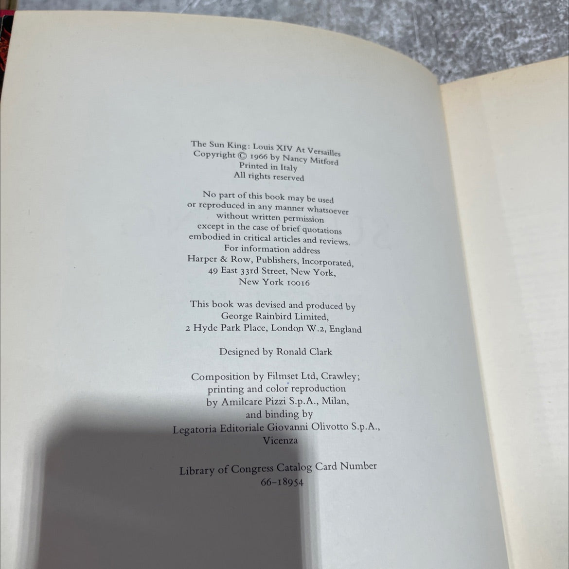 the sun king: louis xiv at versailles book, by nancy mitford, 1966 Hardcover image 3