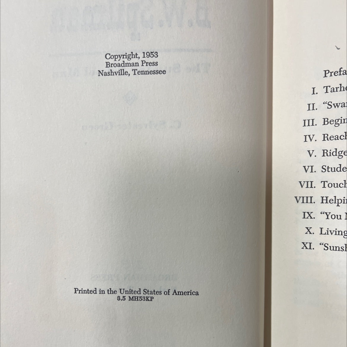 the sunday school man book, by B.W. Spilman, 1953 Hardcover image 3