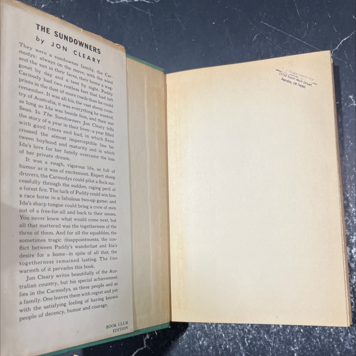 the sundowners book, by jon cleary, 1952 Hardcover image 4