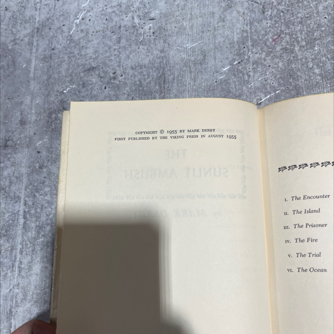 the sunlit ambush book, by mark derby, 1955 Hardcover image 3