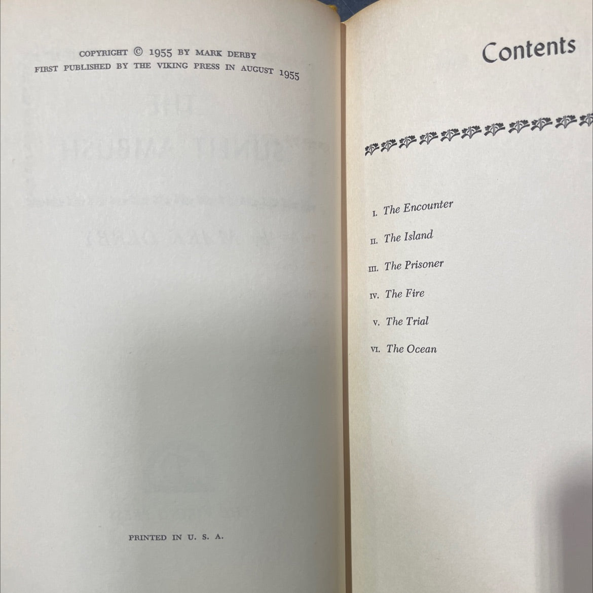 the sunlit ambush book, by mark derby, 1955 Hardcover image 3