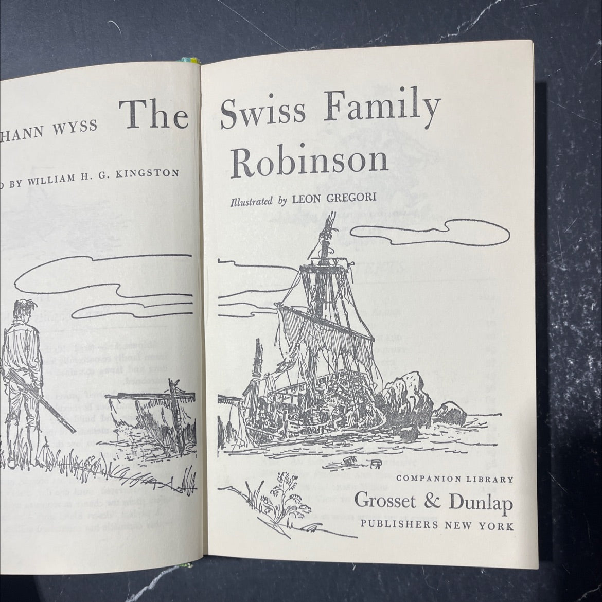 the swiss family book, by william h. g. kingston, 1970 Hardcover image 2