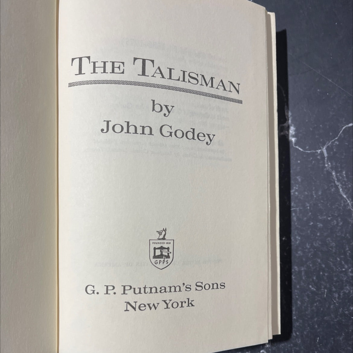 the talisman book, by John Godey, 1976 Hardcover image 2